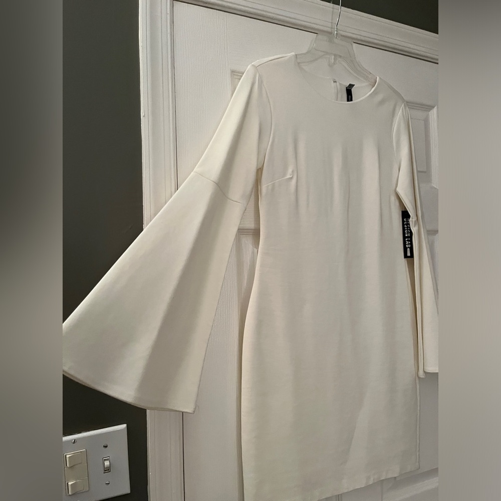 NWT - design lab by Lord & Taylor off white mini dress - Picture 4 of 13
